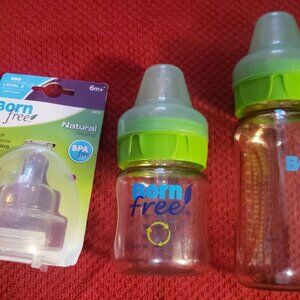 2 born free baby bottles